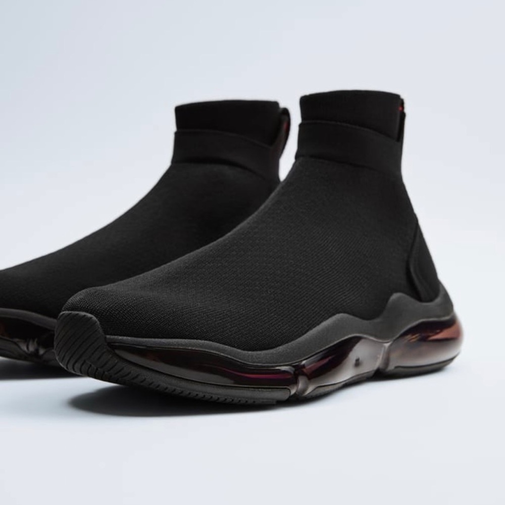 Zara thick soled sock sneaker